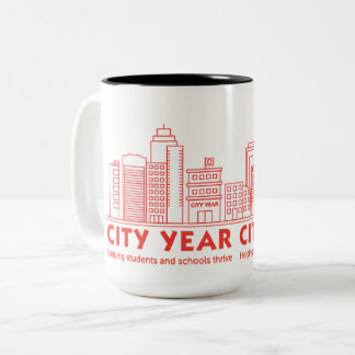 Caneca De Café Em Dois Tons Skyline Mug Ano da Cidade