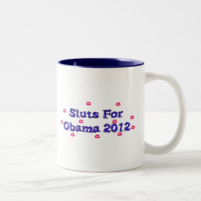 CANECA DE CAFÉ EM DOIS TONS SL*TS PARA OBAMA (Direita)