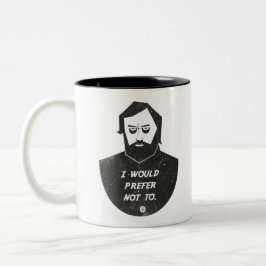 Caneca De Café Em Dois Tons Slavoj Zizek - Eu preferiria não