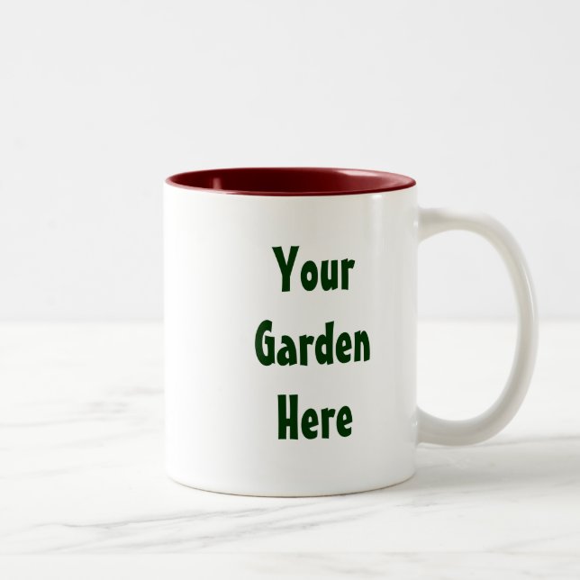 Caneca De Café Em Dois Tons Slogan do Jardim do Tomato Homegrown (Direita)