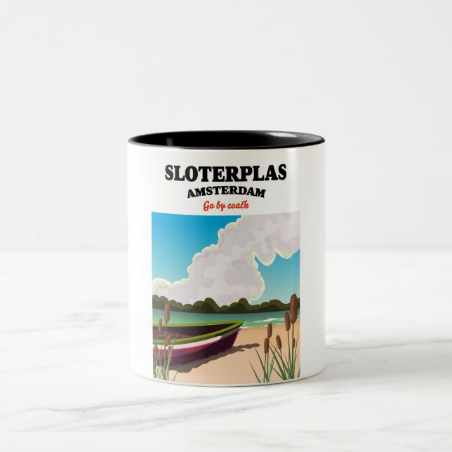 Caneca De Café Em Dois Tons Sloterplas Amsterdam (Centro)