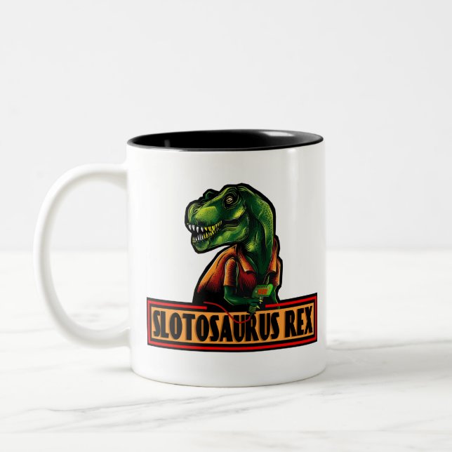 Caneca De Café Em Dois Tons Slotosaurus Rex Coffee Mug (Esquerda)