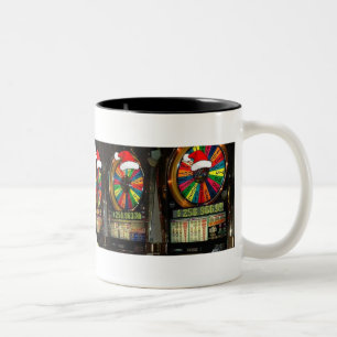 Caneca De Café Em Dois Tons Slots de Natal de Las Vegas