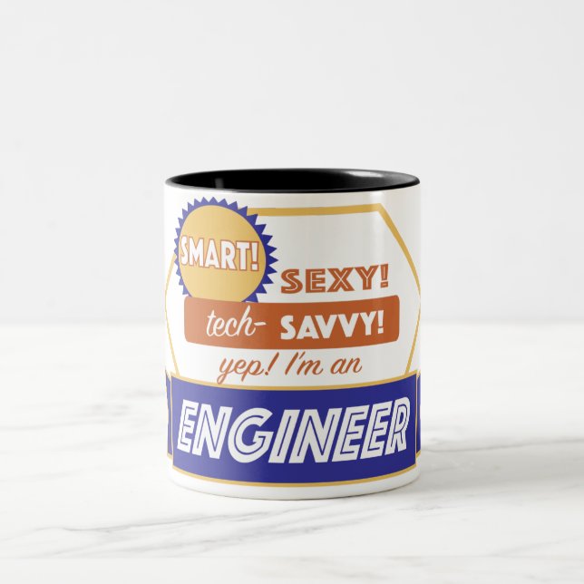 Caneca De Café Em Dois Tons Smart! "sexy"! Engenheiro do drinkin do café (Centro)