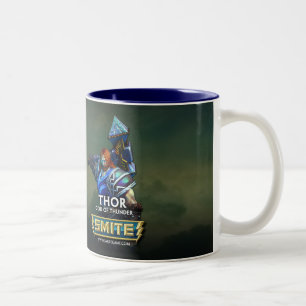 Caneca De Café Em Dois Tons SMITE: Thor, deus de trovão