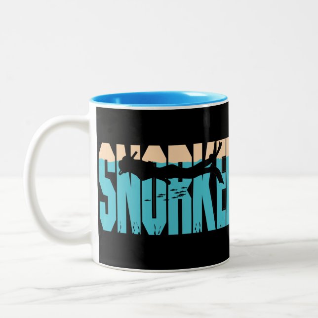 Caneca De Café Em Dois Tons Snorkel (Esquerda)