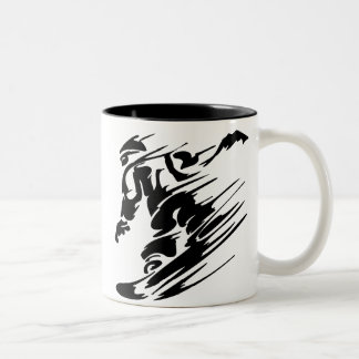 CANECA DE CAFÉ EM DOIS TONS SNOWBOARDING