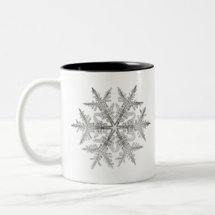 CANECA DE CAFÉ EM DOIS TONS SNOWFLAKE SNOW CRYSTAL