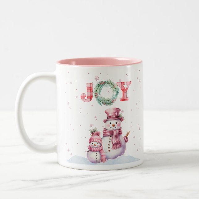 Caneca De Café Em Dois Tons Snowman Café de duas tonalidades (Esquerda)