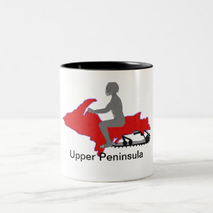 Caneca De Café Em Dois Tons Snowmobile superior da península