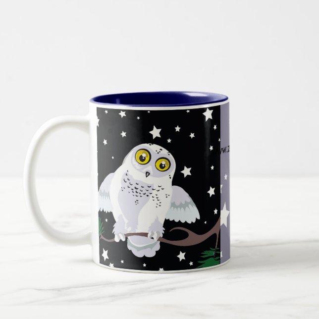 Caneca De Café Em Dois Tons Snowy Owl Mug (Esquerda)