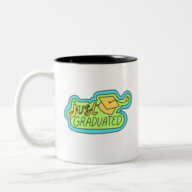 Caneca De Café Em Dois Tons SÓ_GRADUADO de dois tons (Esquerda)