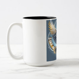 Caneca De Café Em Dois Tons Soar nas Asas da Fé
