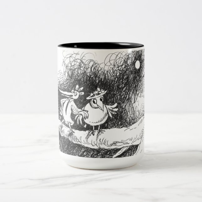 Caneca De Café Em Dois Tons sob a lua (Centro)