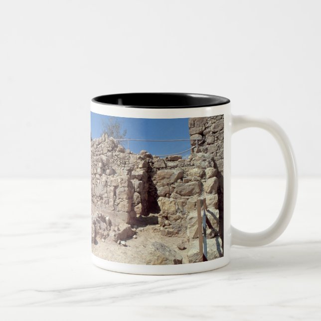 Caneca De Café Em Dois Tons Sobras do palácio da fortaleza (Direita)