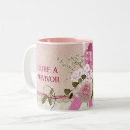 Caneca De Café Em Dois Tons Sobrevivência do Câncer da Mama