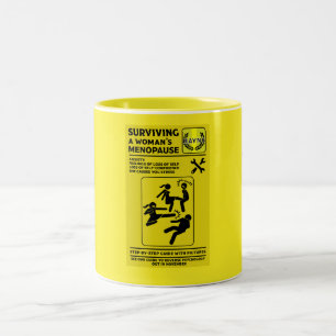 Caneca De Café Em Dois Tons Sobrevivendo à menopausa
