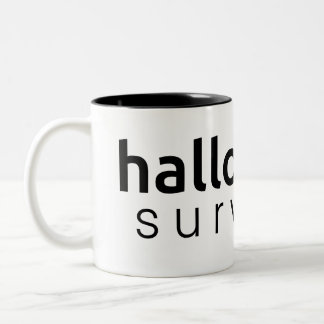 Caneca De Café Em Dois Tons sobrevivente de Halloween