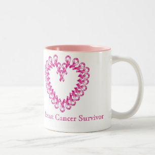 Caneca De Café Em Dois Tons Sobrevivente do cancro da mama