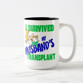 Caneca De Café Em Dois Tons Sobrevivi ao transplante do meu marido