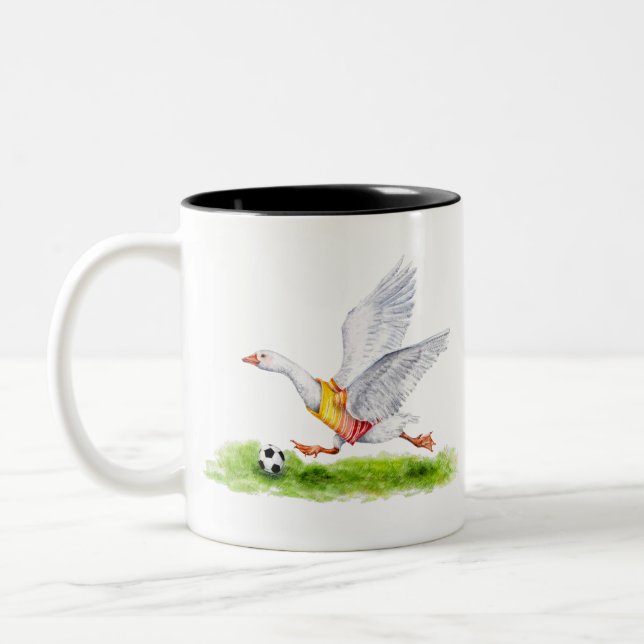 Caneca De Café Em Dois Tons Soccer Goose (Esquerda)
