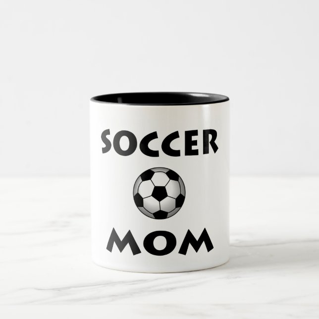 Caneca De Café Em Dois Tons Soccer Mãe Café Mug (Centro)