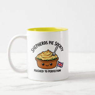 Caneca De Café Em Dois Tons Sociedade da Torta Shepherd Cartoon