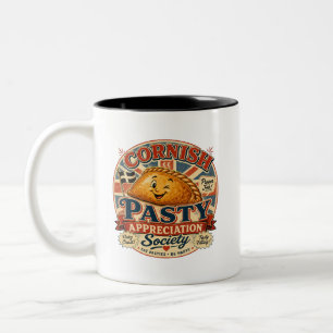 Caneca De Café Em Dois Tons Sociedade de Apreciação de Pastel Cornish