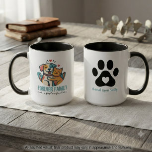 Caneca De Café Em Dois Tons Sociedade de Resgate de Animais Agradecimento a Vo