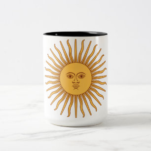Caneca De Café Em Dois Tons Sol argentino