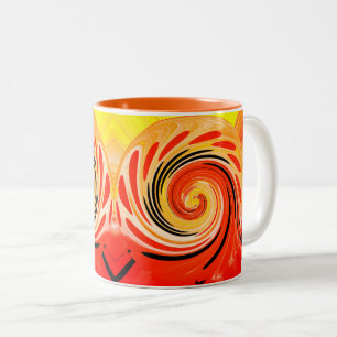 Caneca De Café Em Dois Tons Sol e areia