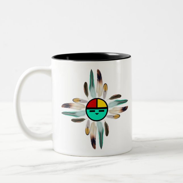 Caneca De Café Em Dois Tons Sol nativo Zia (Esquerda)
