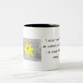 Caneca De Café Em Dois Tons Solar Plexus Chakra Coffee cang com afirmações