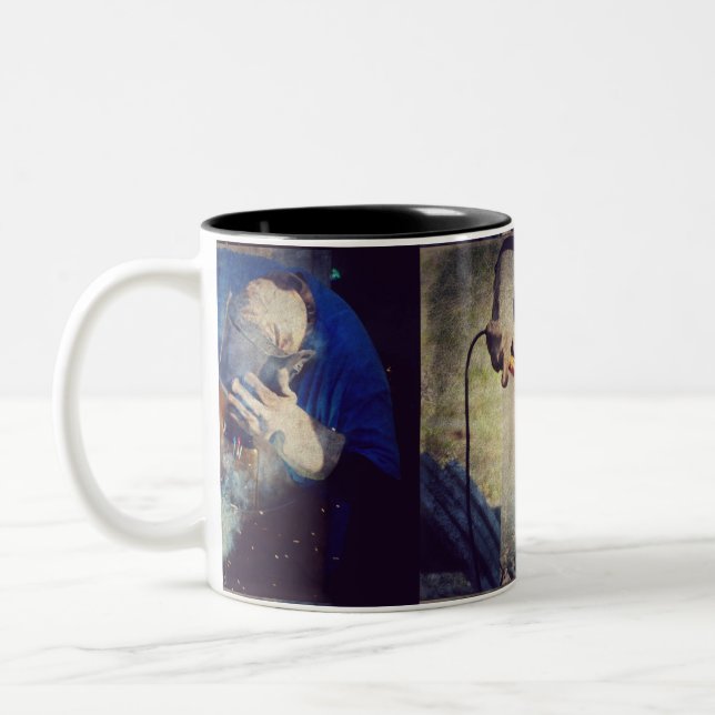 Caneca De Café Em Dois Tons Soldadura (Esquerda)