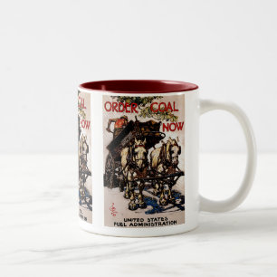 Caneca De Café Em Dois Tons Solicite carvão agora