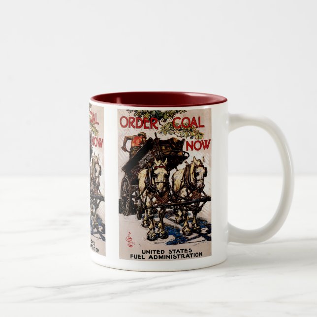 Caneca De Café Em Dois Tons Solicite carvão agora (Direita)