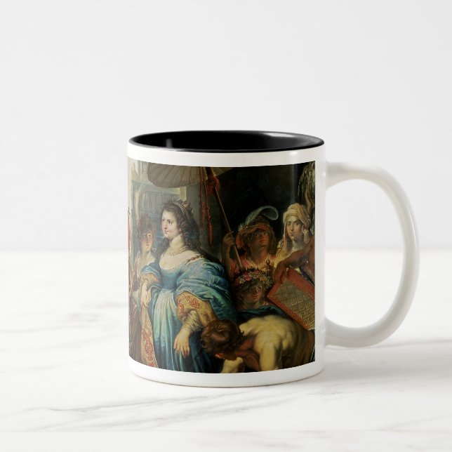 Caneca De Café Em Dois Tons Solomon e a rainha de Sheba (Direita)