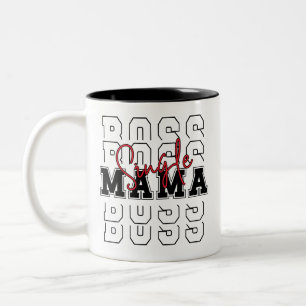 Caneca De Café Em Dois Tons Solteiro Design Boss Mama Minimalista