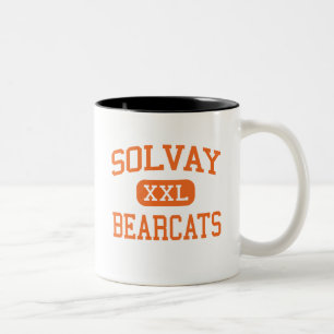 Caneca De Café Em Dois Tons Solvay - Bearcats - segundo grau - Solvay New York