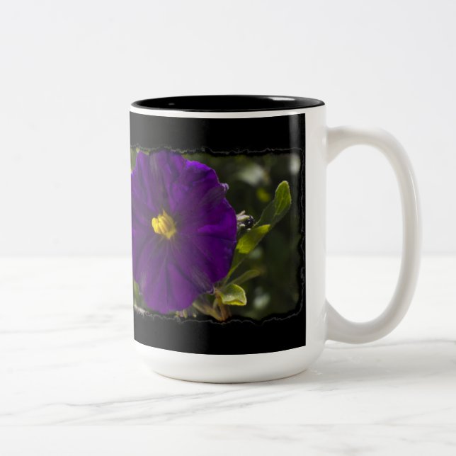 Caneca De Café Em Dois Tons Sombra da meia-noite (Direita)