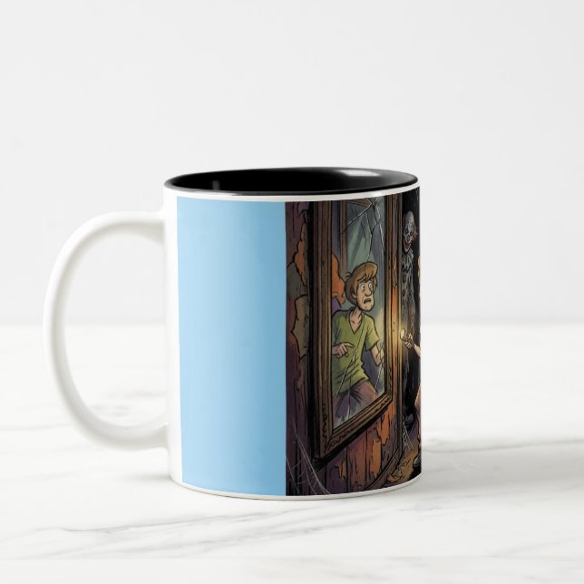 Caneca De Café Em Dois Tons Sombras Espectrais da Casa de Diversões (Esquerda)