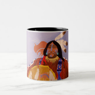 Caneca De Café Em Dois Tons Sonhador do búfalo
