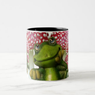 Caneca De Café Em Dois Tons Sonhando o sapo