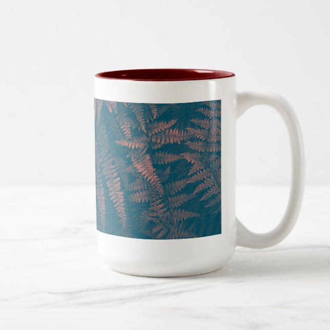 Caneca De Café Em Dois Tons Sonho De Ferns (Direita)