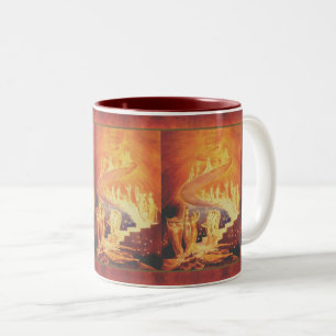 Caneca De Café Em Dois Tons Sonho de Jacob por William Blake Mug