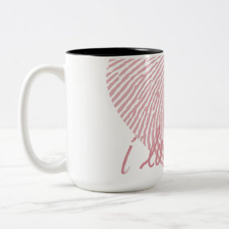 Caneca De Café Em Dois Tons SONHO ROSA | Eu Te Amo