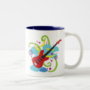 Caneca De Café Em Dois Tons Sonho Solo de Violão