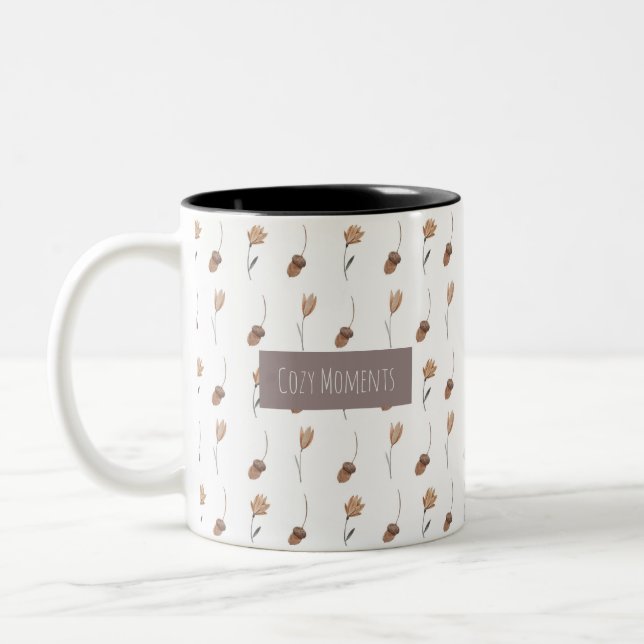 Caneca De Café Em Dois Tons Sonhos da Floresta Desvanecidos (Esquerda)