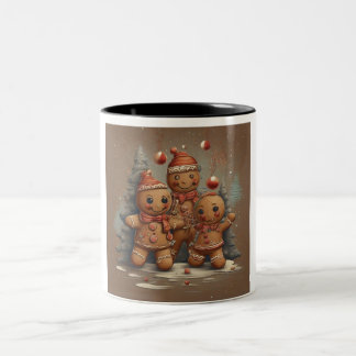 Caneca De Café Em Dois Tons Sonhos de Canela Festiva - Natal
