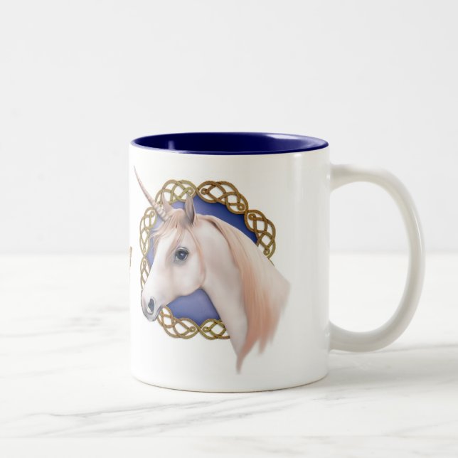 Caneca De Café Em Dois Tons Sonhos Unicórn (Direita)